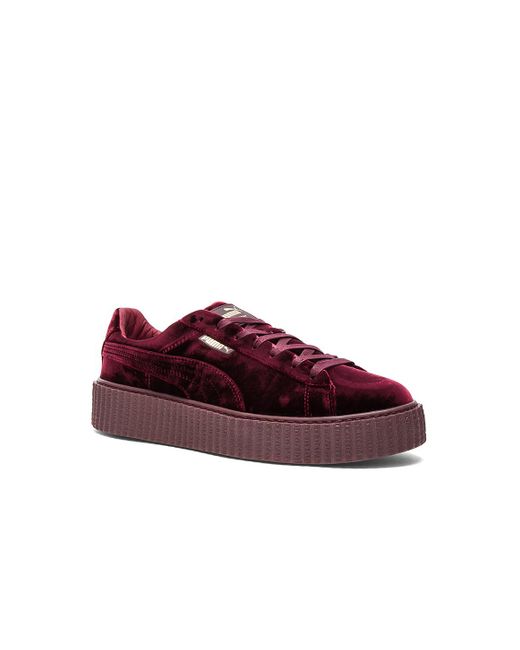 Puma X Rihanna Rebel Velvet Creeper Sneaker - Royal Puma X Rihanna Rebel Velvet Creeper Sneaker - Royal